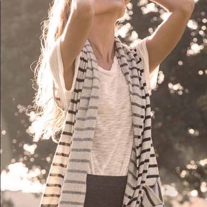 ASTARS stripe Hayden drape vest